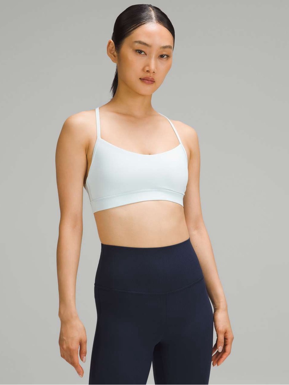 Lululemon Flow Y Bra Nulu *Light Support, A–C Cups - Sheer Blue